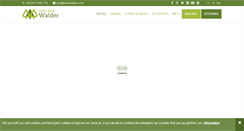 Desktop Screenshot of hotelwalder.com