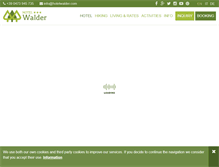 Tablet Screenshot of hotelwalder.com